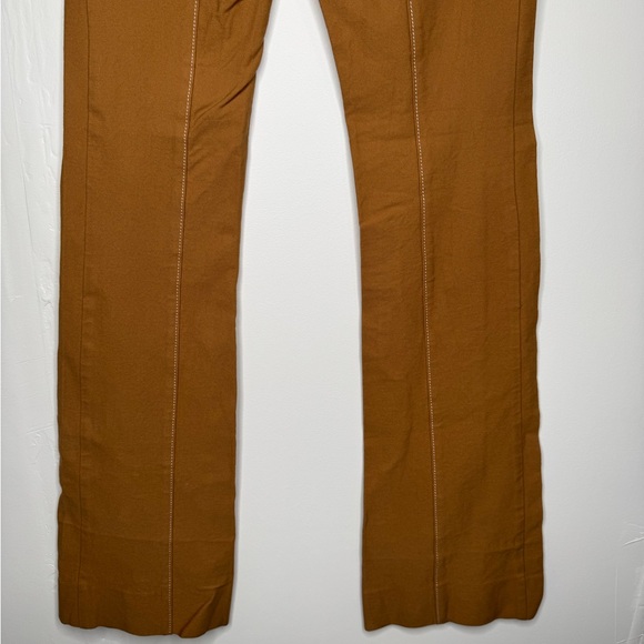 Derek Lam 10 Crosby Flare Trousers in a tan/brown women's sz 0 career office - Picture 8 of 16